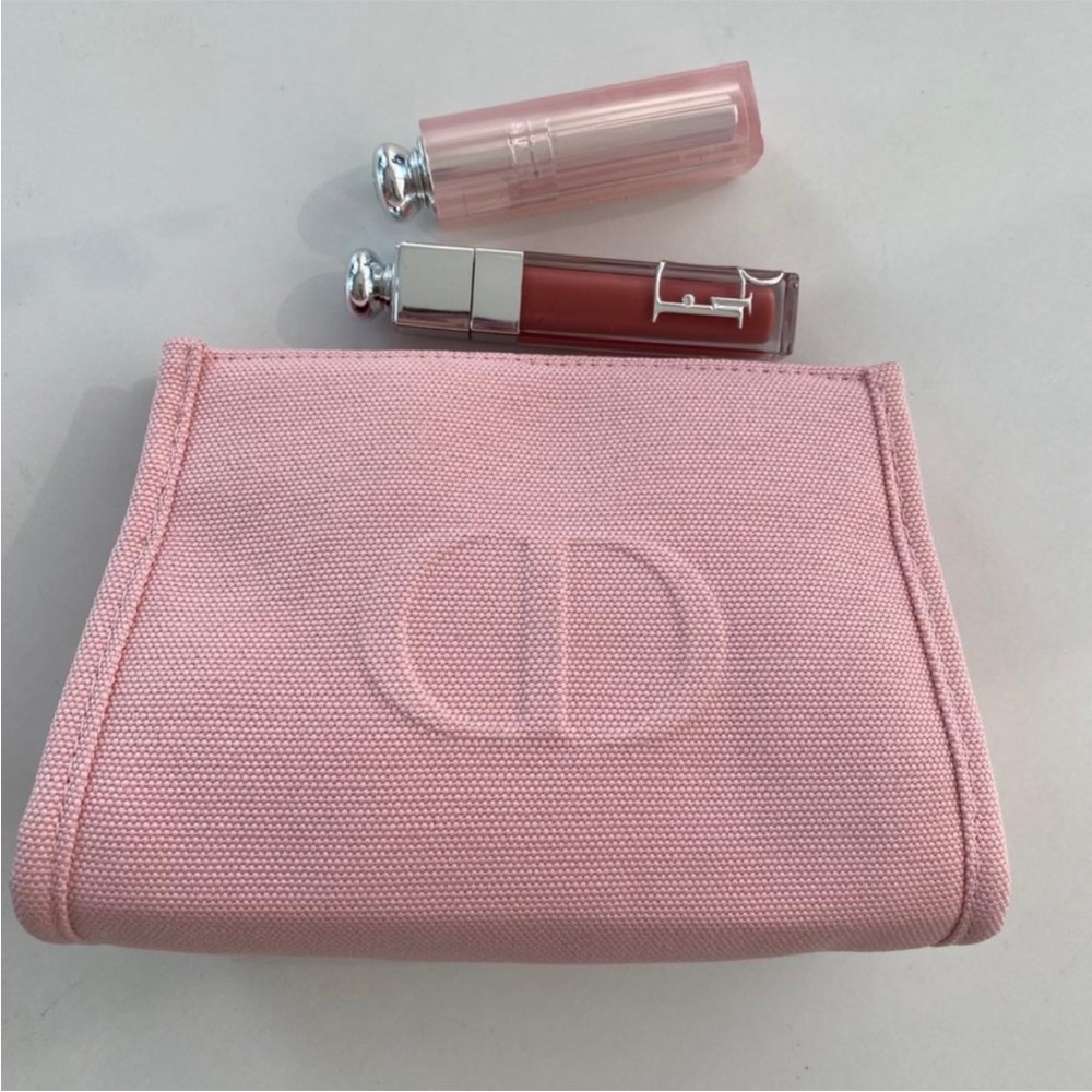 Dior Pink Cosmetic Pouch